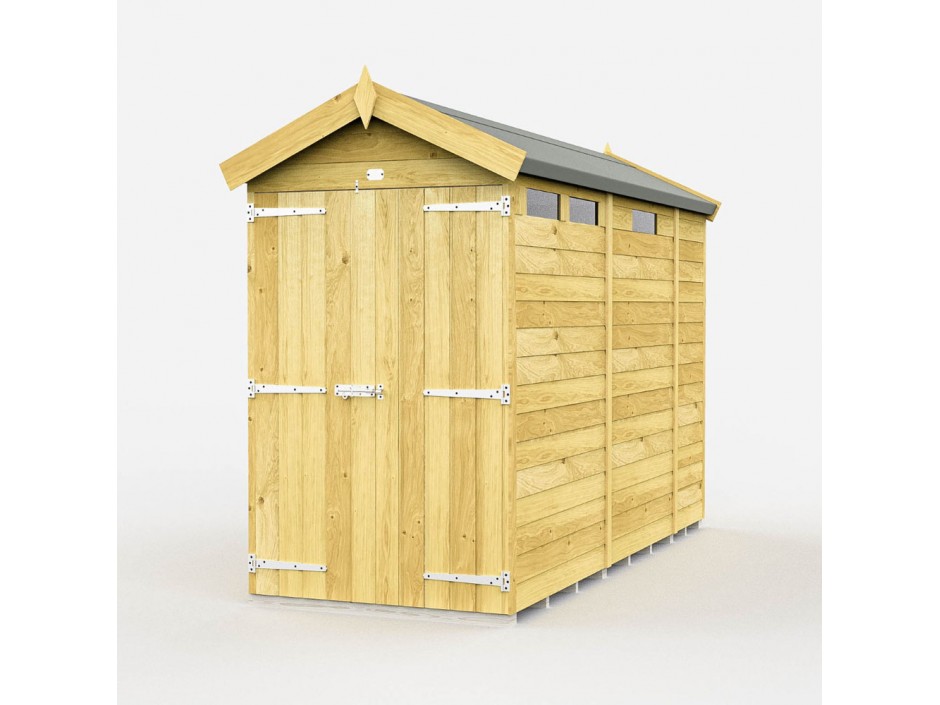 4ft x 9ft Apex Security Shed