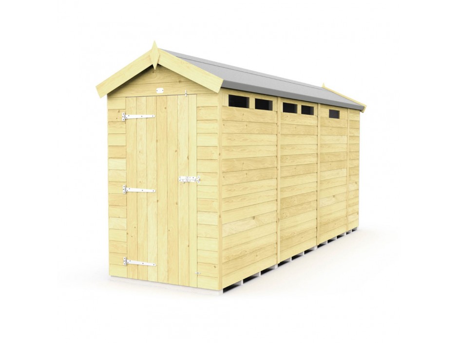 4ft x 13ft Apex Security Shed