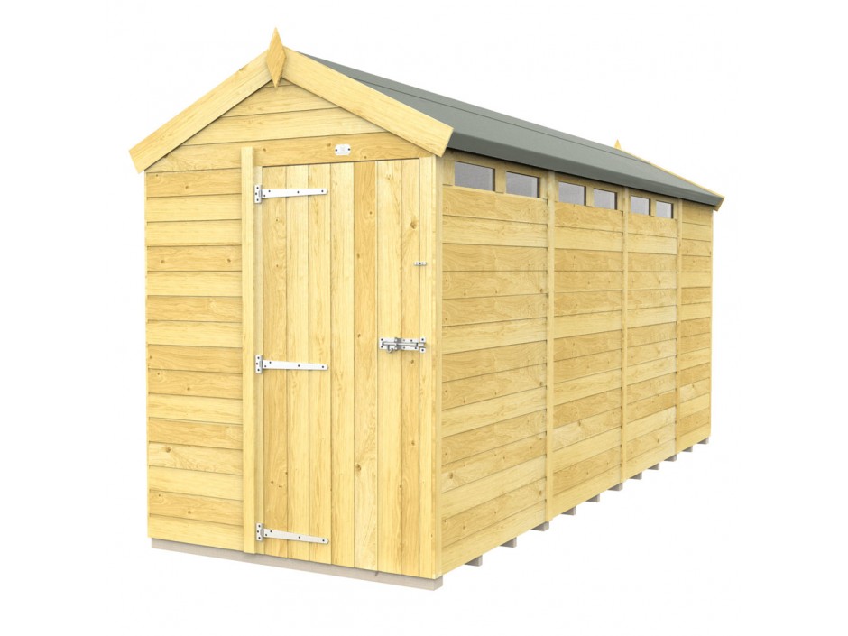 5ft x 15ft Apex Security Shed