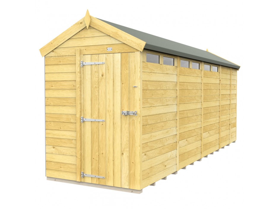 5ft x 17ft Apex Security Shed