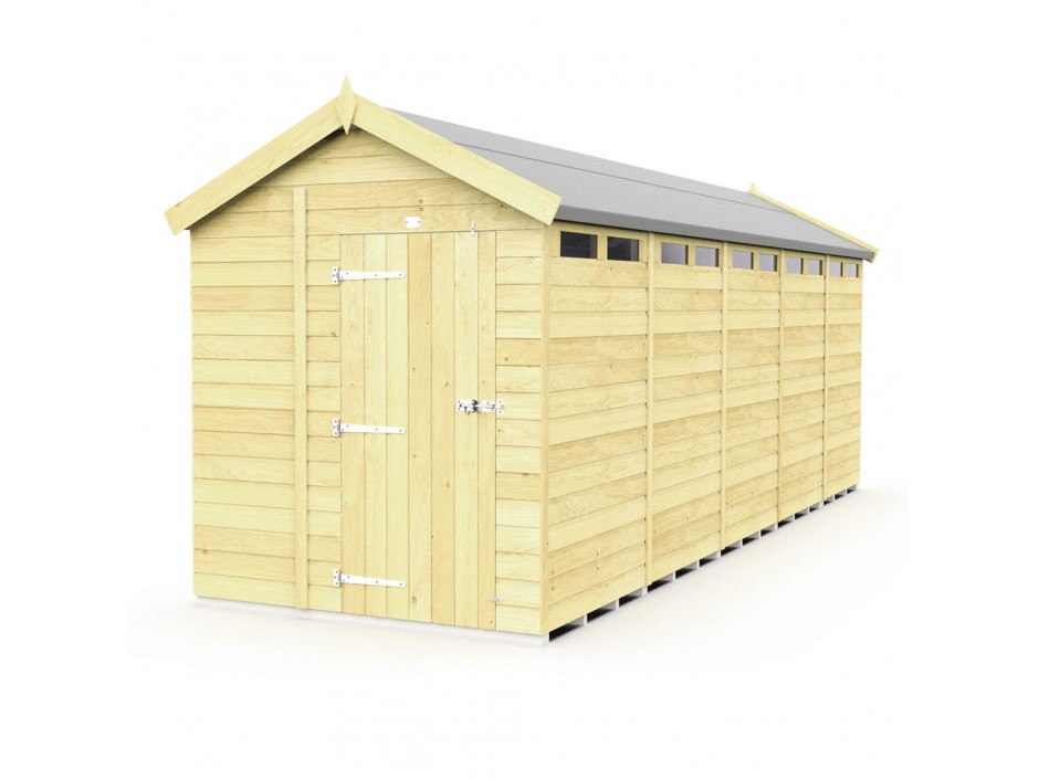 6ft x 20ft Apex Security Shed