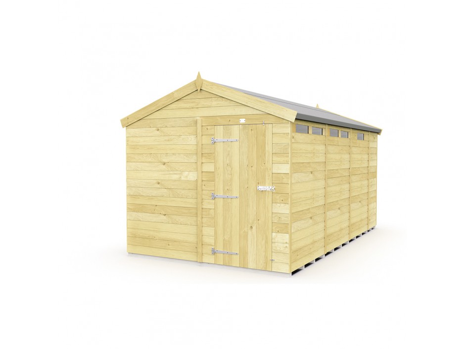 8ft x 13ft Apex Security Shed