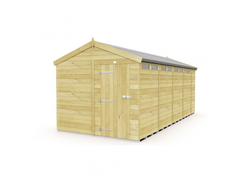 8ft x 17ft Apex Security Shed