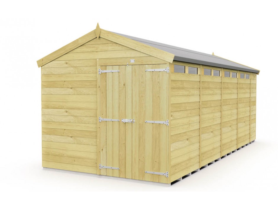 8ft x 18ft Apex Security Shed