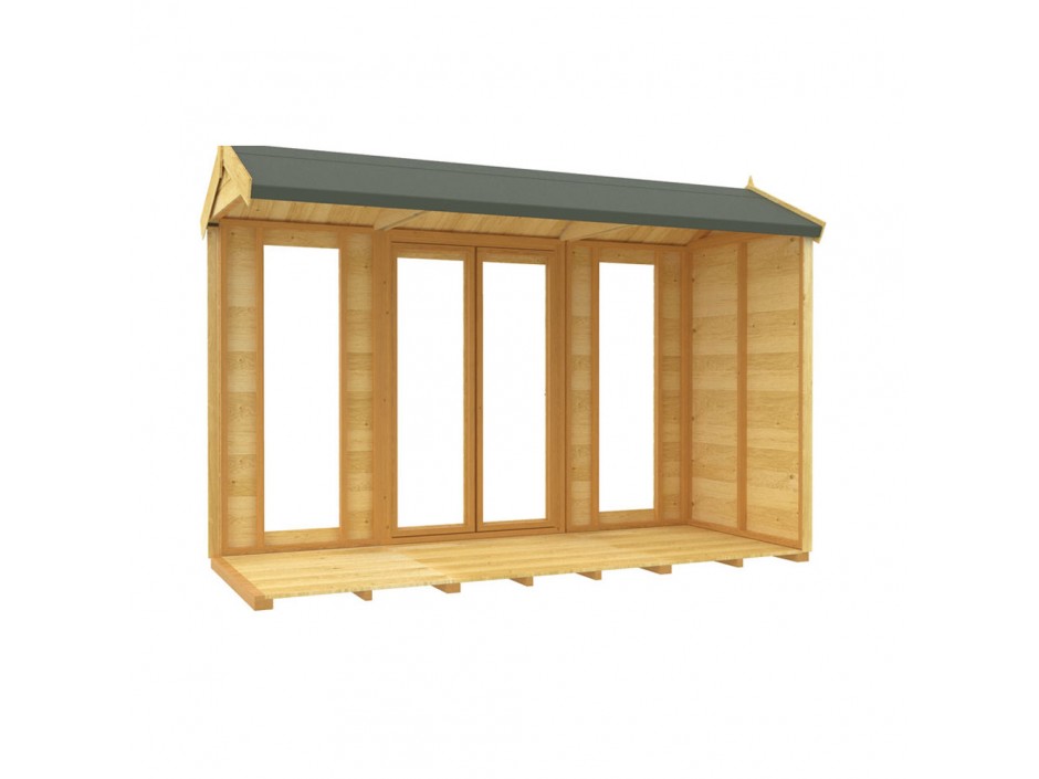 4ft x 10ft Apex Summer House (Full Height Window)