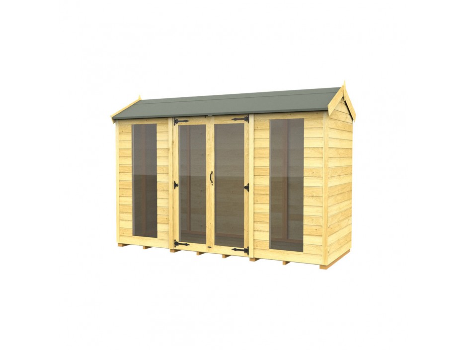 4ft x 10ft Apex Summer House (Full Height Window)