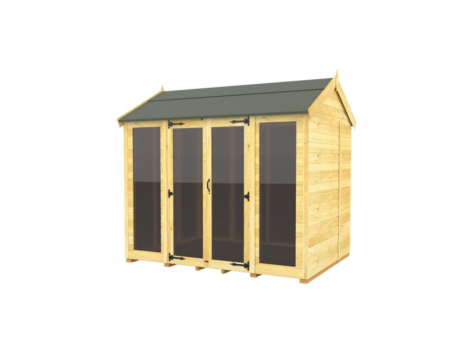 7ft x 8ft Apex Summer House (Full Height Window)