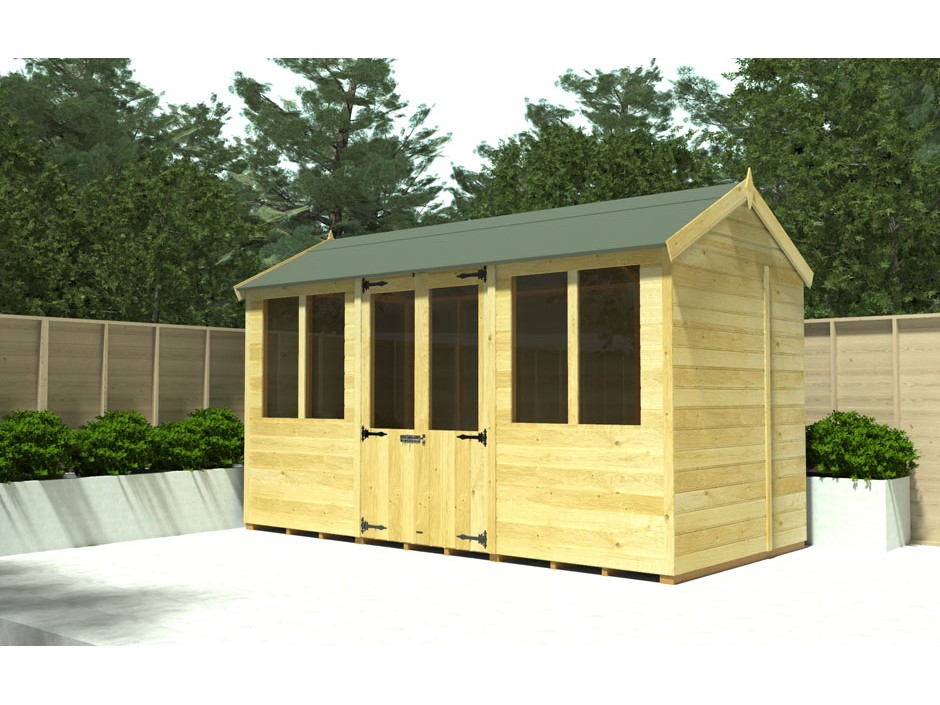 F&F 5ft x 20ft Apex Summer House