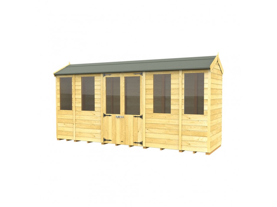 4ft x 14ft Apex Summer House