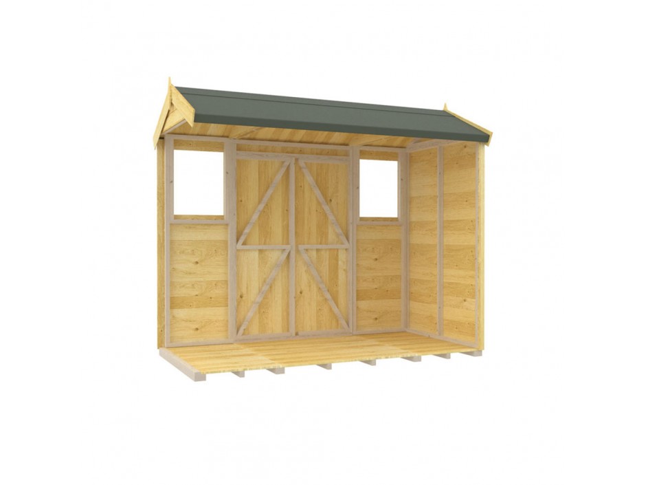 4ft x 8ft Apex Summer Shed