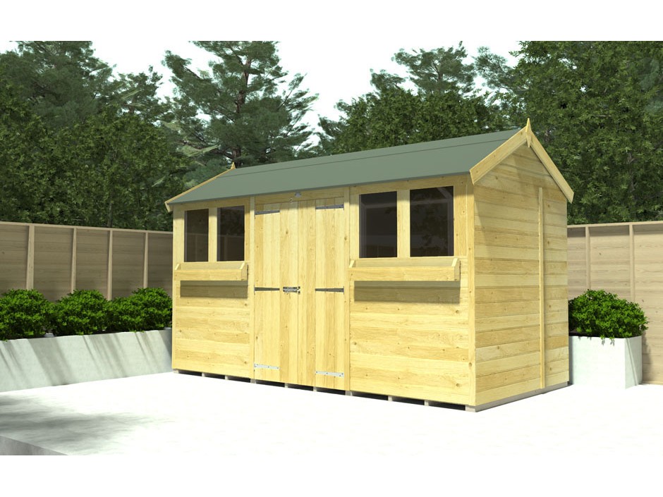 8ft x 8ft Apex Summer Shed