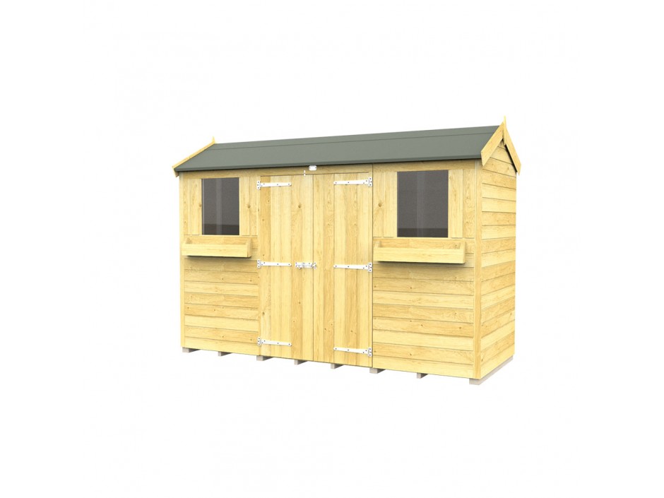 4ft x 10ft Apex Summer Shed