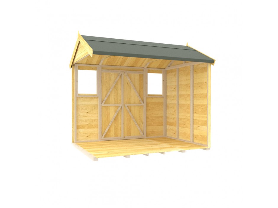 5ft x 8ft Apex Summer Shed