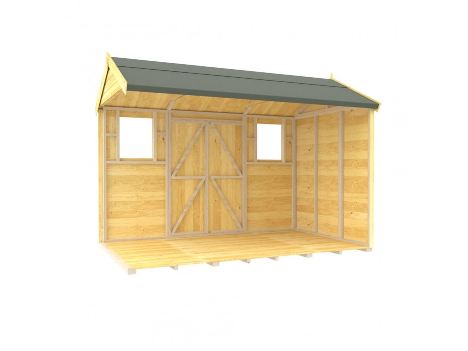 5ft x 10ft Apex Summer Shed