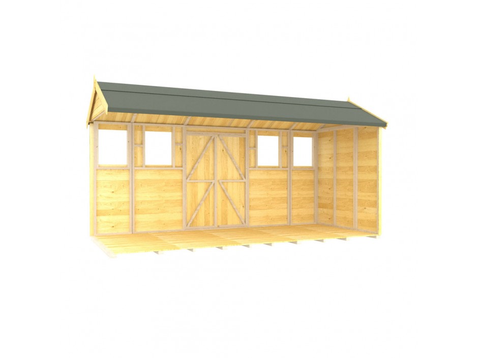 5ft x 14ft Apex Summer Shed