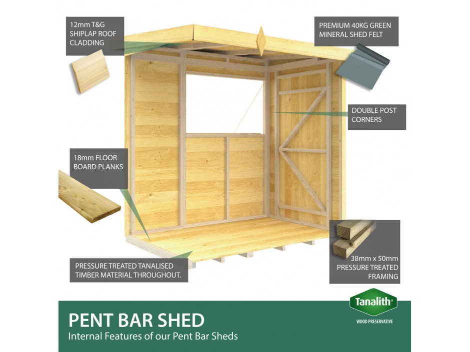 8ft x 4ft Bar