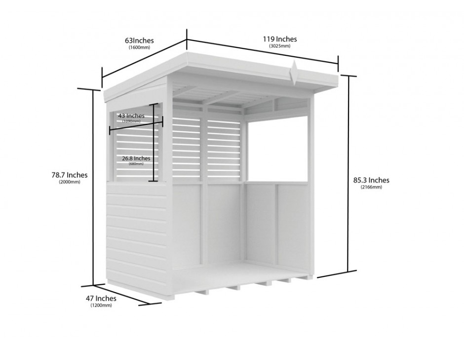 6ft x 4ft BBQ/Outdoor Kitchen