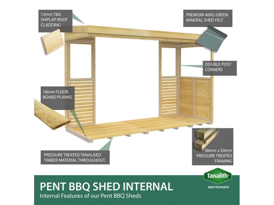 6ft x 4ft BBQ/Outdoor Kitchen