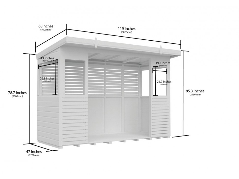 10ft x 4ft BBQ/Outdoor Kitchen