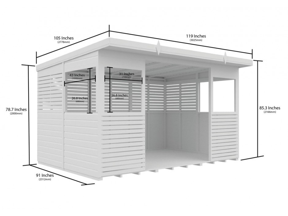 12ft x 8ft BBQ/Outdoor Kitchen