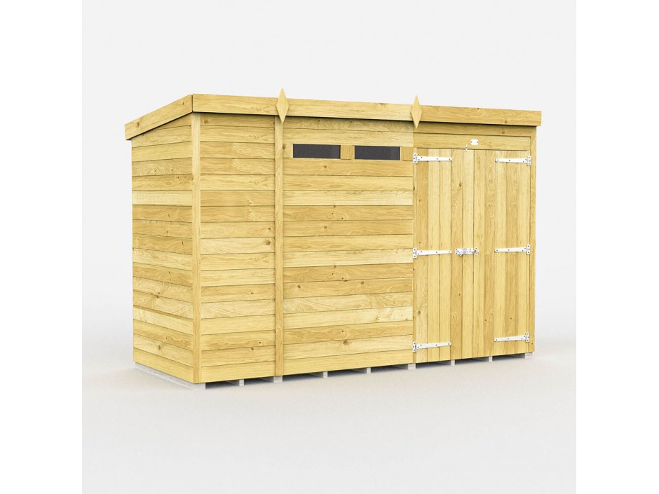 10ft x 4ft Pent Security Shed