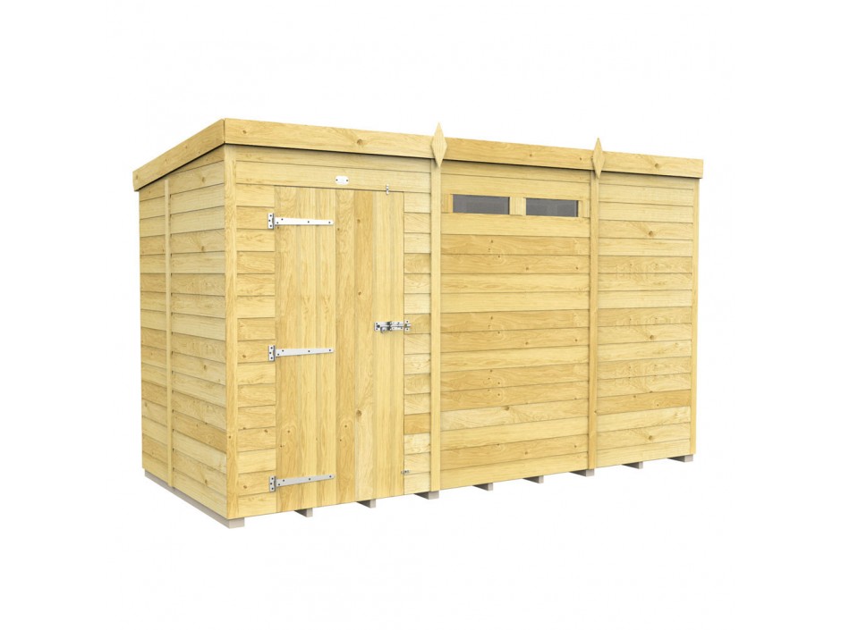 11ft x 5ft Pent Security Shed