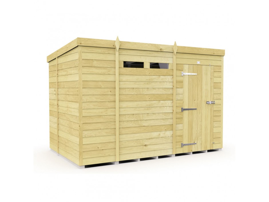 11ft x 6ft Pent Security Shed