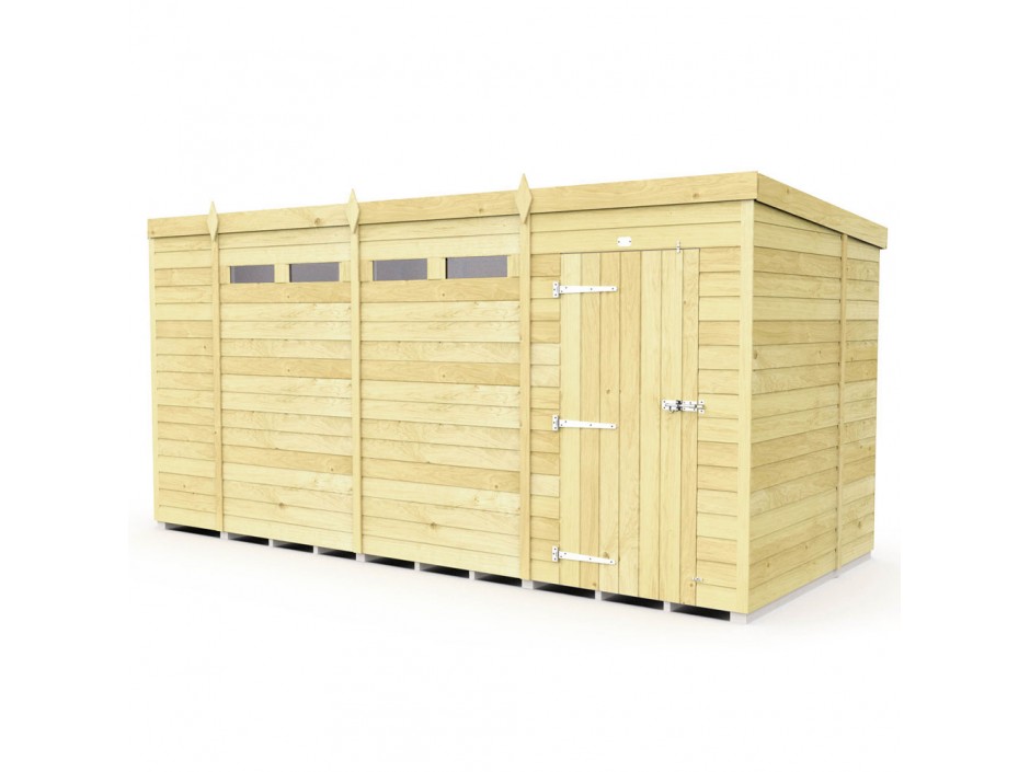 15ft x 6ft Pent Security Shed