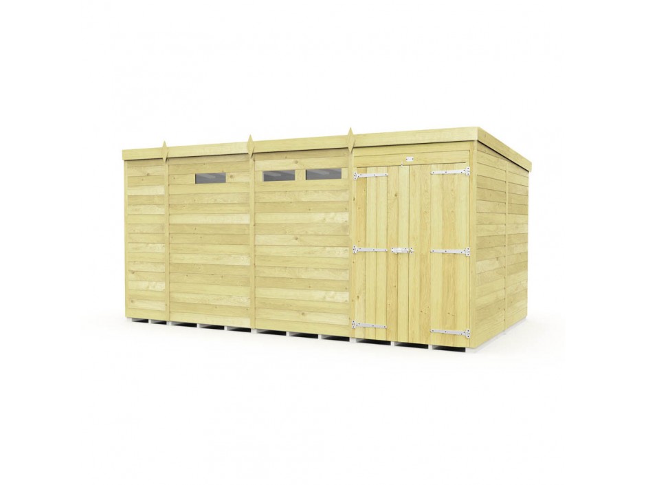 13ft x 8ft Pent Security Shed