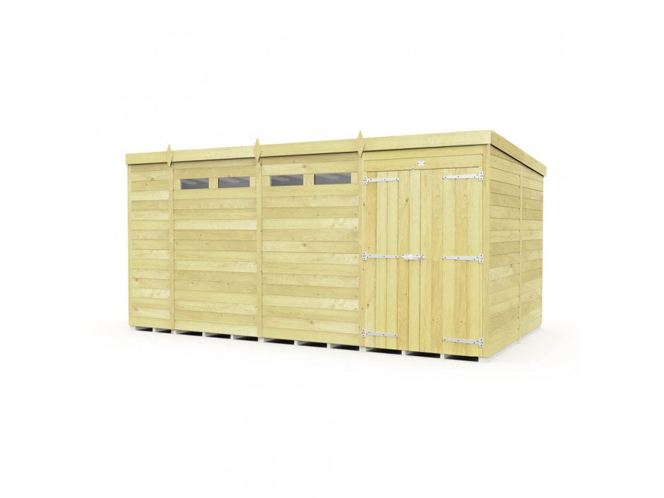 14ft x 8ft Pent Security Shed