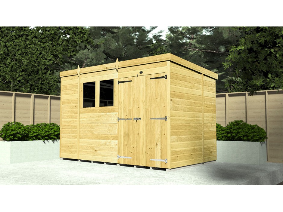 11ft x 5ft Pent Shed