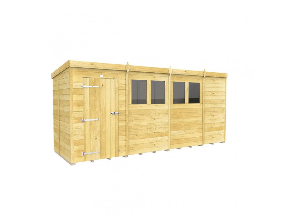 15ft x 5ft Pent Shed