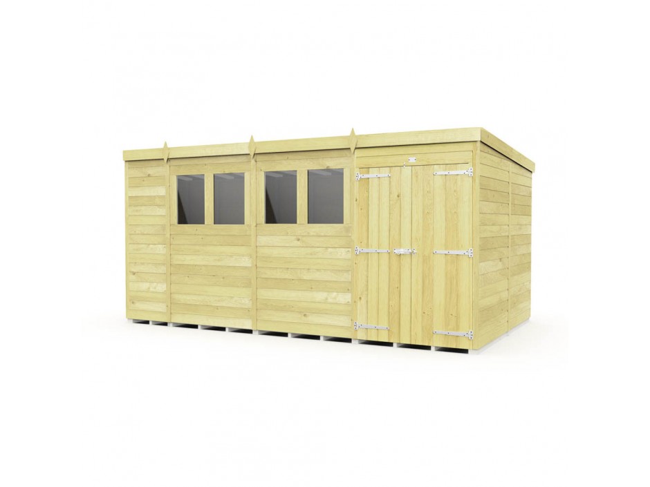 15ft x 8ft Pent Shed