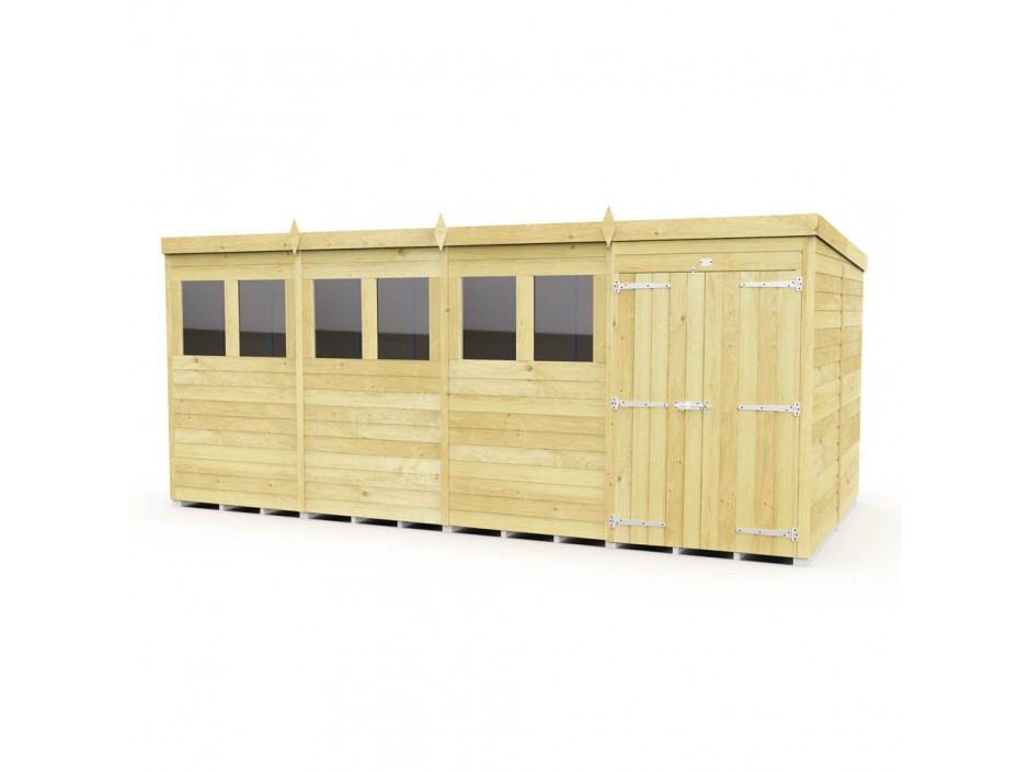 16ft x 8ft Pent Shed