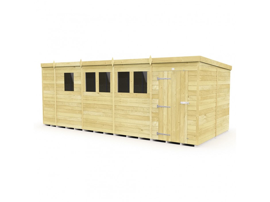 17ft x 8ft Pent Shed