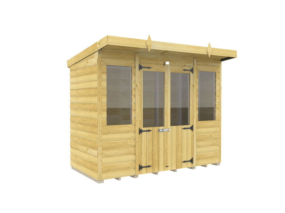 8ft x 4ft Pent Summer House Loglap