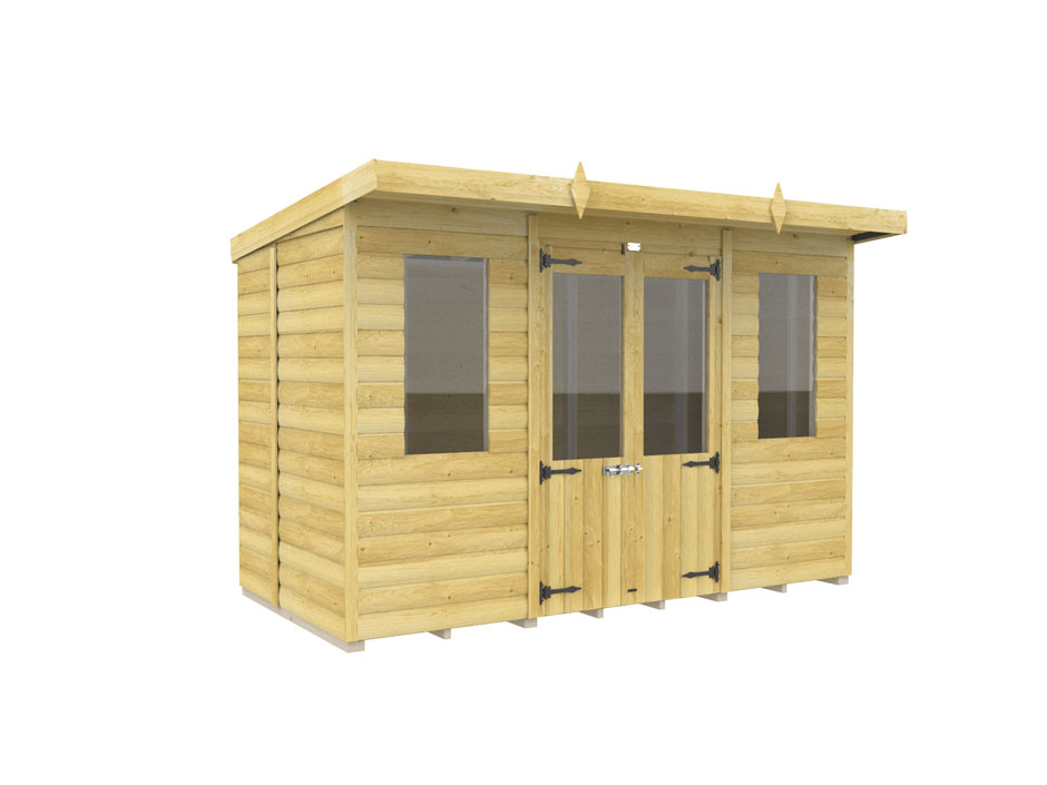 10ft x 5ft Pent Summer House Loglap