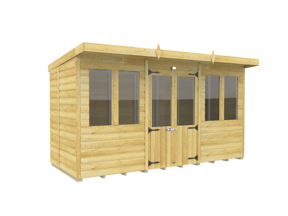 12ft x 5ft Pent Summer House Loglap