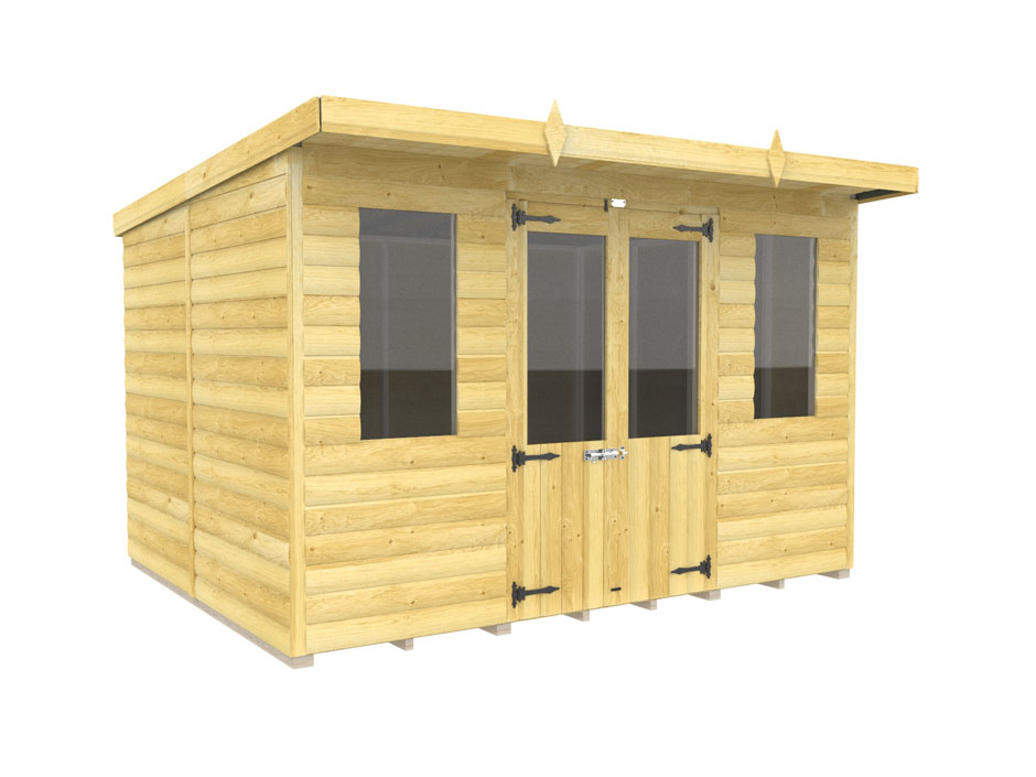 10ft x 8ft Pent Summer House Loglap