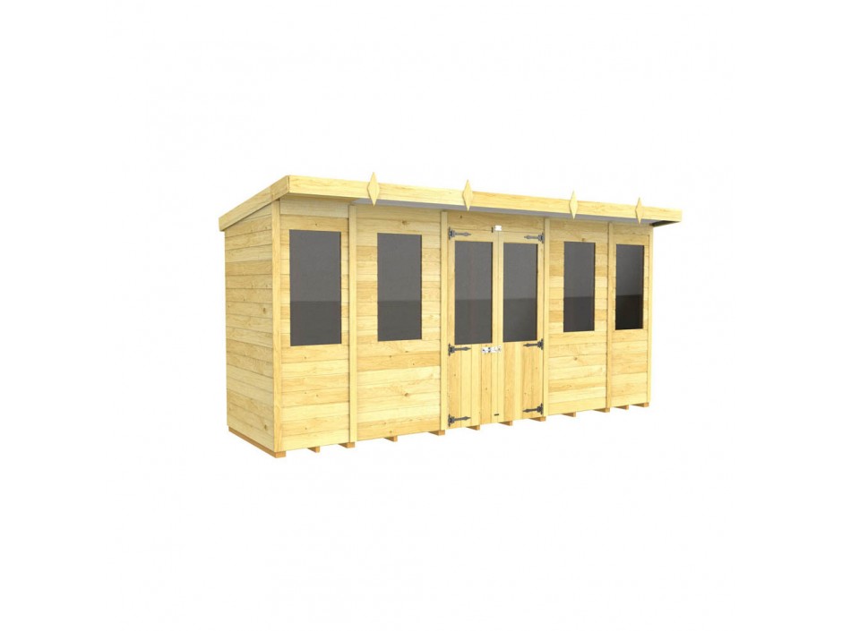 14ft x 4ft Pent Summer House