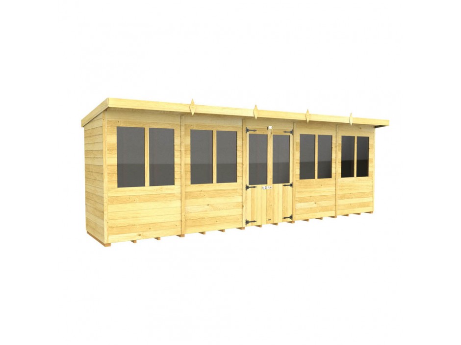 20ft x 4ft Pent Summer House