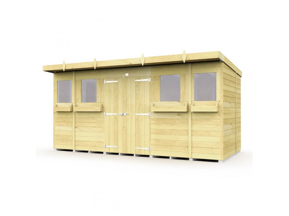 14ft x 8ft Pent Summer Shed