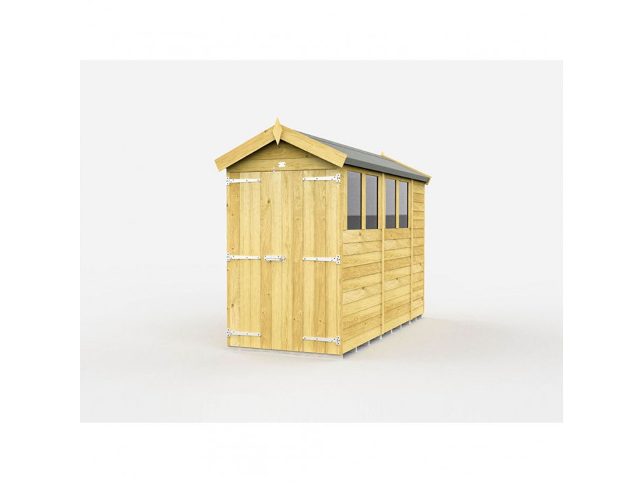 4ft x 10ft Apex Shed