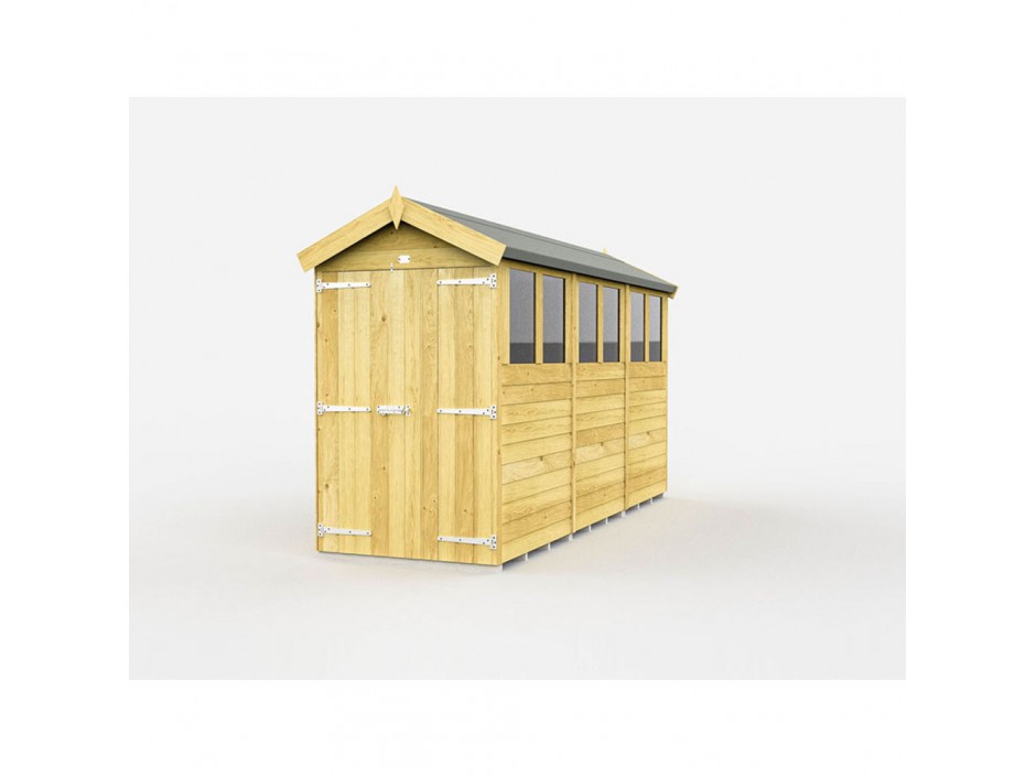 4ft x 12ft Apex Shed