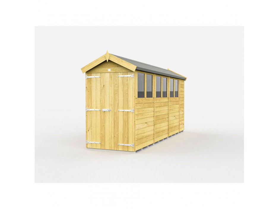 4ft x 14ft Apex Shed