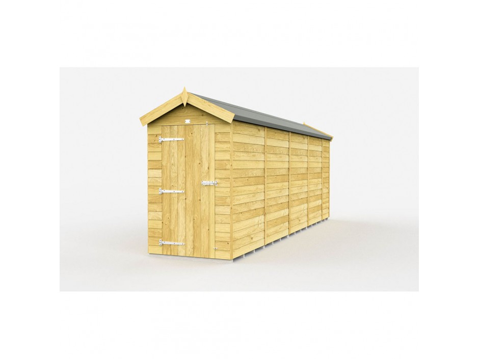 4ft x 17ft Apex Shed