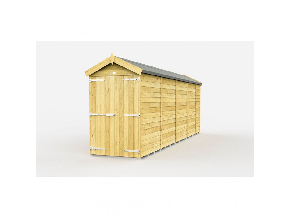 4ft x 17ft Apex Shed