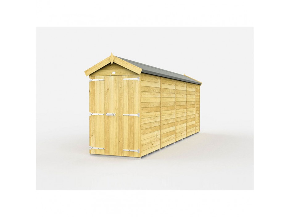 4ft x 18ft Apex Shed