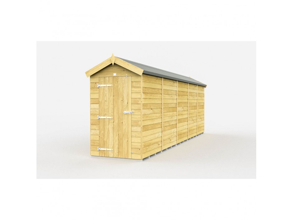 4ft x 19ft Apex Shed