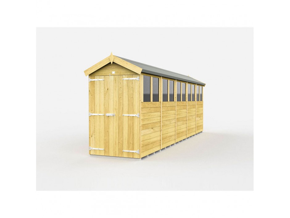 4ft x 20ft Apex Shed